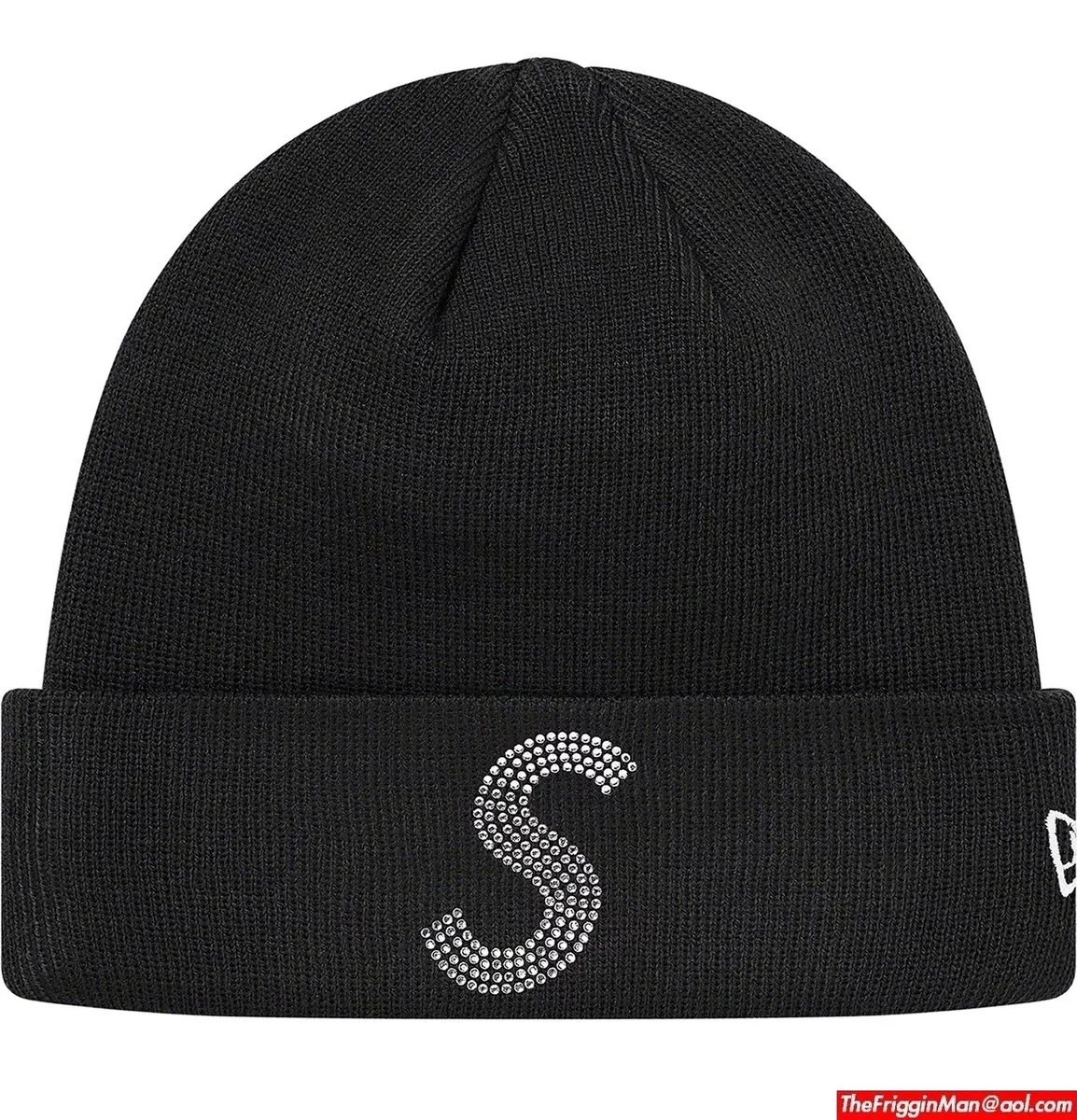 Supreme New Era Swarovski S Logo Beanie Hat Black OS SS21 BOGO Box