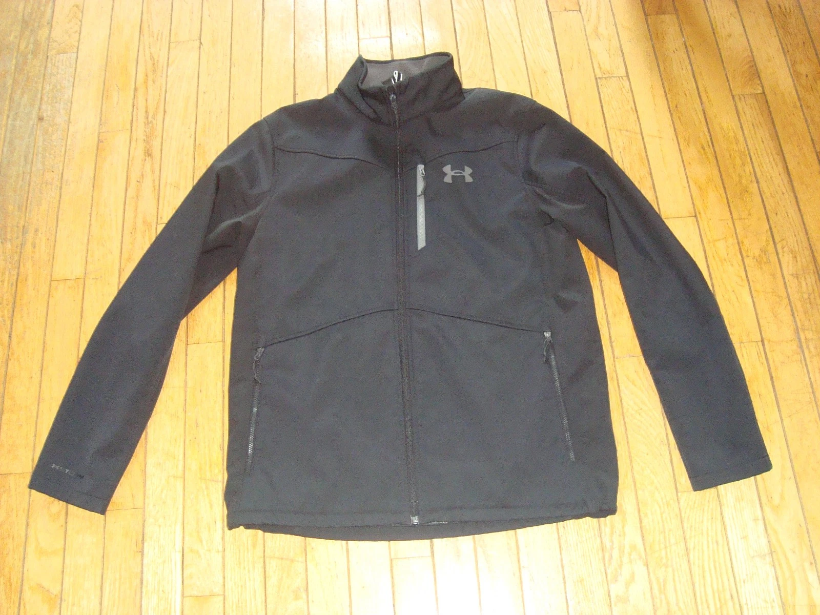 UNDER ARMOUR INFRARED STORM FULL ZIP BLACK JACKET MEN'S SIZE LARGE HARDLY WORN!