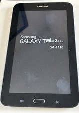 Samsung Galaxy Tab 3 LITE SM-T110 7" 8gb WIFI Tablet Slate Gray Tested