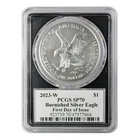 2023-W American Silver Eagle PCGS SP-70 FDOI Emily Damstra Signed