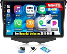 64GB Radio for Hyundai Veloster 2011-2017, Android 13 Car Stereo with Wireless