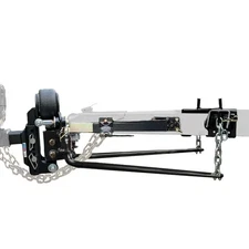 Shocker Air Equalizer & Chain Style WD Hitch with Sway Control Arm Kit