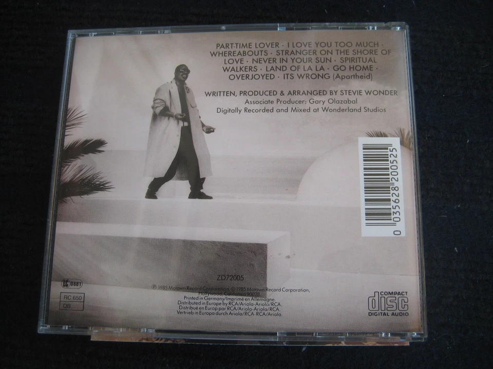 CD  STEVIE WONDER  In Square Circle  Neuwertig  10 Tracks - Bild 3 von 4