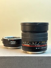 Samyang 85mm f/1.4 AS-IF-UMC Manual Focus + Fotga EF/EFS/NEX Electronic Adaptor