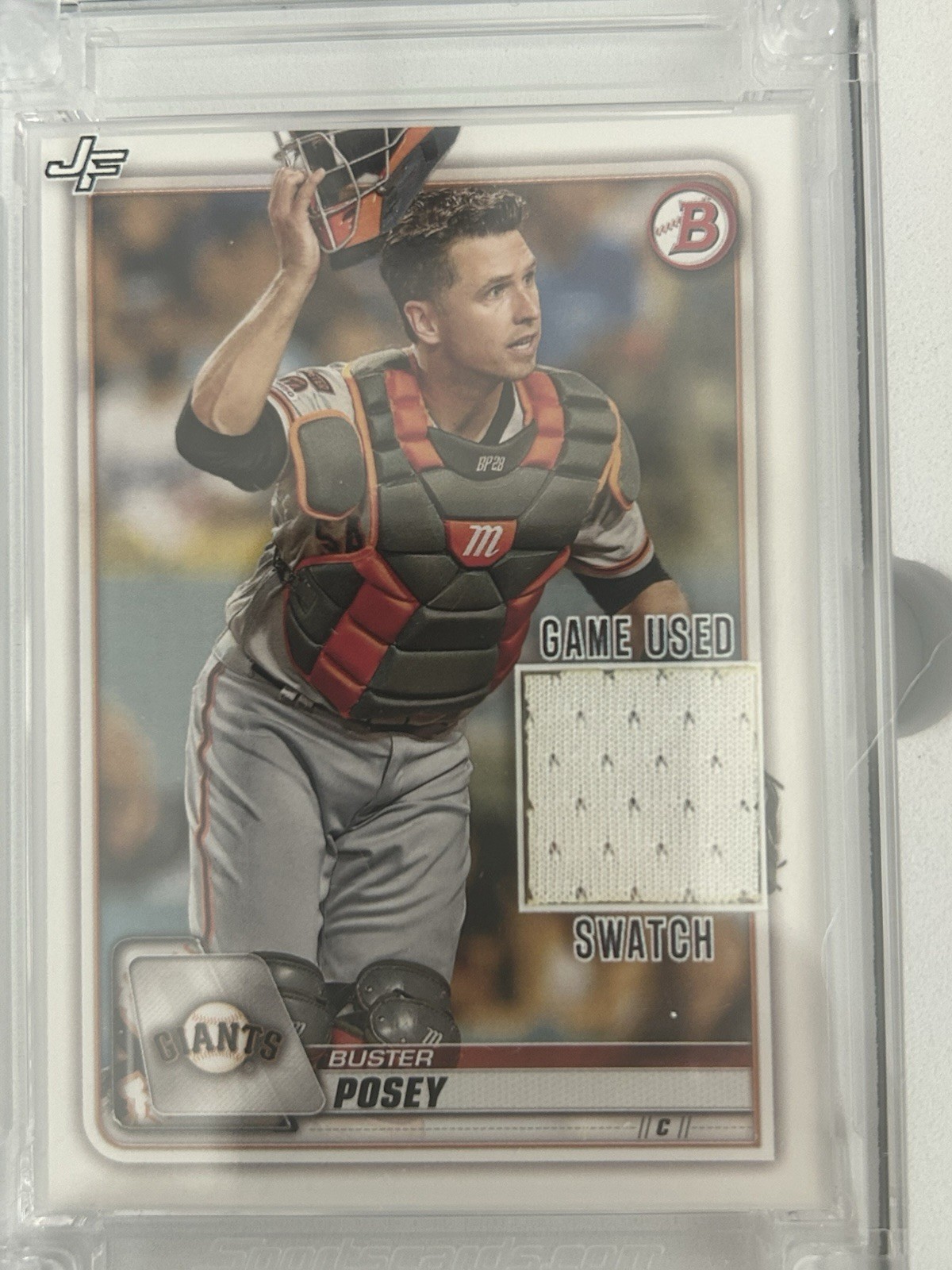 2022 Jersey Fusion Buster Posey - Bowman Encased Game Used Swatch SP view 4