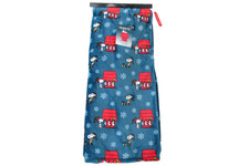 Snoopy Peanuts Christmas Blanket Berkshire 60X70 Throw Blue Velvet Soft