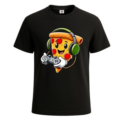 Pizza Video Gaming Pizzaliebhaber lustiges Gamer T-Shirt für Männer Geschenk Witz Tee Top