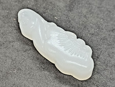 Ancien pendentif sculpture de vieux jade hetien artisanat chinois