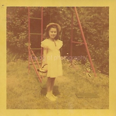 WHEN SHE WAS YOUNG 1950's Girl LOT OF 2 FOUND PHOTOS Original COLOR 512 45 R