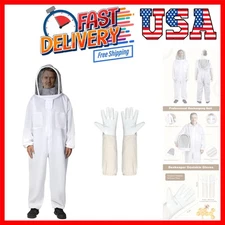 Multi-Size Professional Bee Suit for Beekeeper Sting Proof Suits with Glove &...