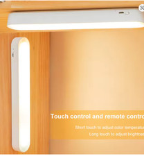 Magnetic LED Light Bar 3 Colors Rechargeable Desk Night Lamp