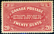 CANADA 1922 MINT REGUMMED #E2, SPECIAL DELIVERY STAMP !! M31