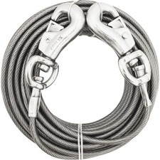 Boss Pet  Gear XXL Dog Cable with Comfort Snap Dog Tie-Out, 20 Ft. Boss Pet