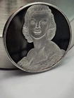 Rare Vintage Marilyn Monroe Silver Art Round 2 oz Norma Jeane