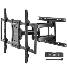Full Motion TV Mount Fits for Most 37-75 inch TVs, Swivel Tilt Horizontal Adjust