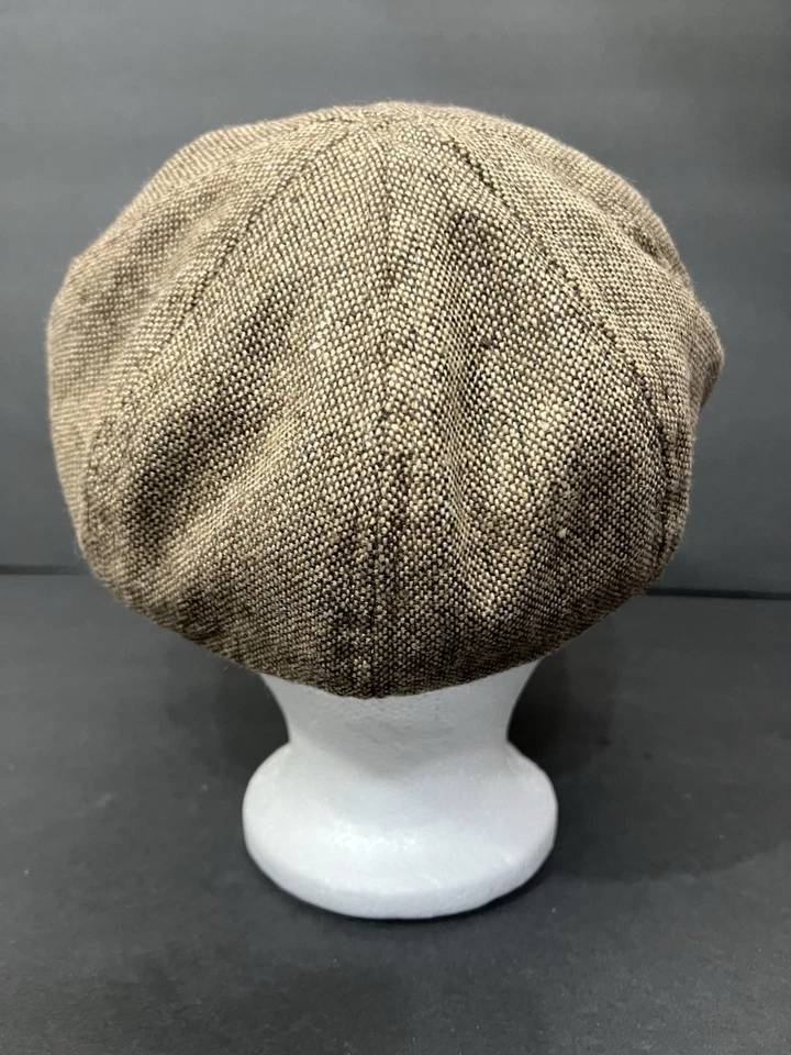 Vtg Woman Tweed Newsboy Cap Black Velvet Bow Baker Boy Y2K Cottagecore Academia - Image 4 of 4
