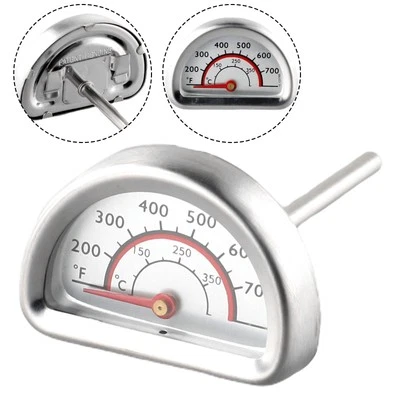 Replacement Stainless Steel Grill Thermometer Heat Indicator For Charbroil Grill