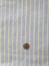 BLUE WHITE STRIPE 100 COTTON FABRIC 2 YARDS
