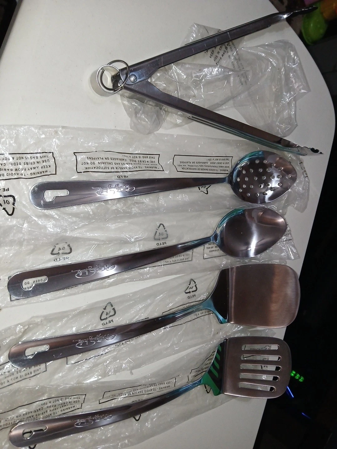 Wolfgang Puck 5pc Collection Stainless Steel Cooking Utensil Set