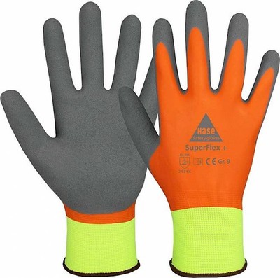 HASE SuperFlex+ Montagehandschuh aus Polyester mit Latex, Gr. 07 - 11