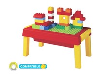 Unico Plus Tisch Spieltisch Mit 50 Bausteinen GroßE Grundplatte 8552