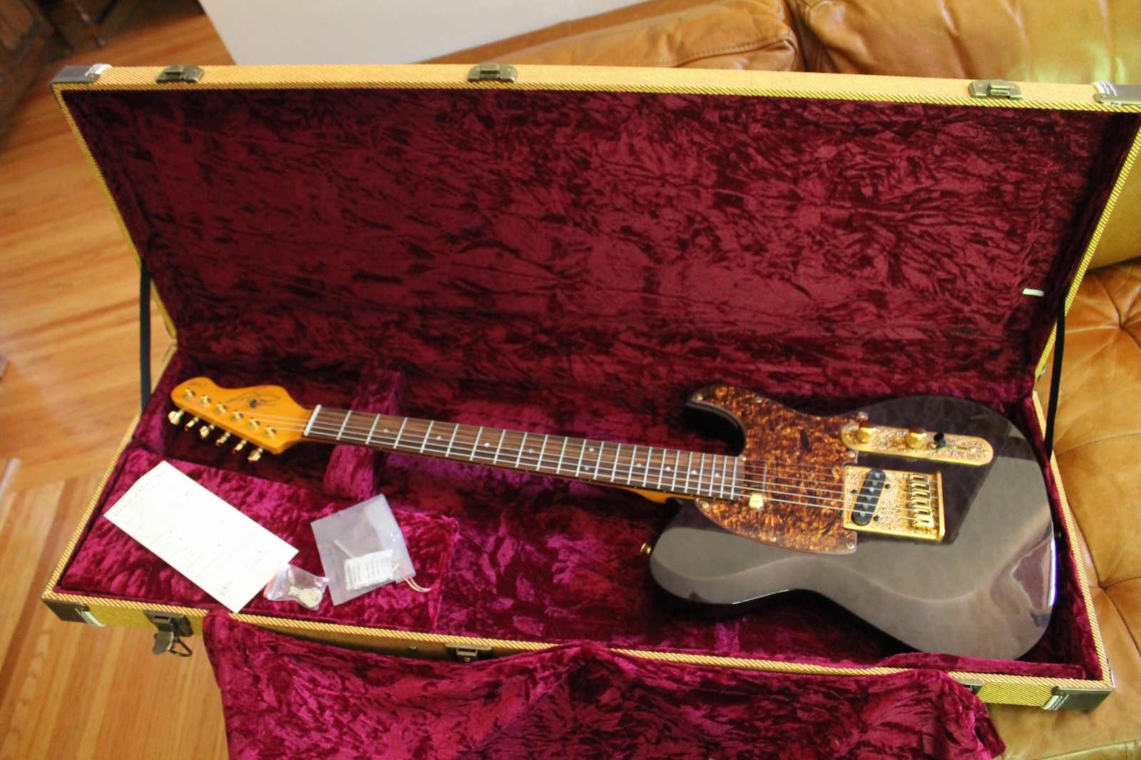 DEAN ZELINSKY 2018 Dellatera Z-GLIDE Custom QUILT Top ELECTRIC Guitar & Case NEW