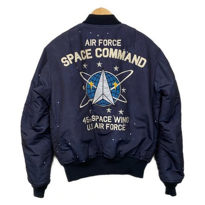 AVIREX U.S. NAVY パッチ　ミリタリージャケット L Y2K AVIREX - Dark Navy White Multi Men's Lightweight Jacket | eBay