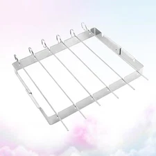 Stainless Steel Barbecue Grill Accessories Kebab Rack for Compact