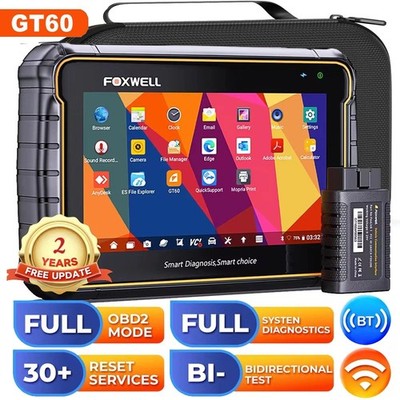 FOXWELL GT60 BT All System Bidirectional OBD2 Scanner Auto Diagnostic Scan Tool