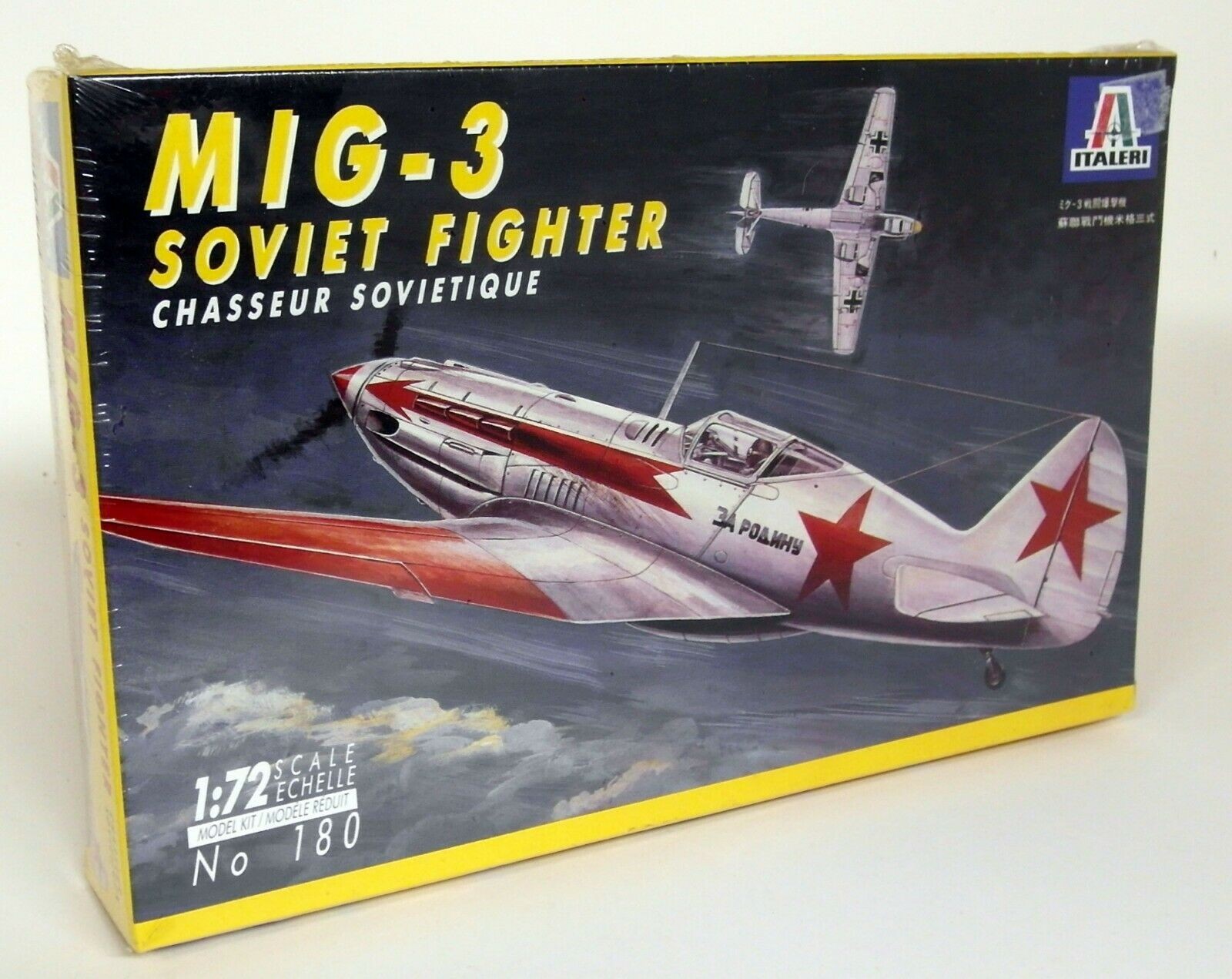 Italeri 1/72 No.180 MIG-3 Soviet Fighter Plastic Model Aircraft Kit