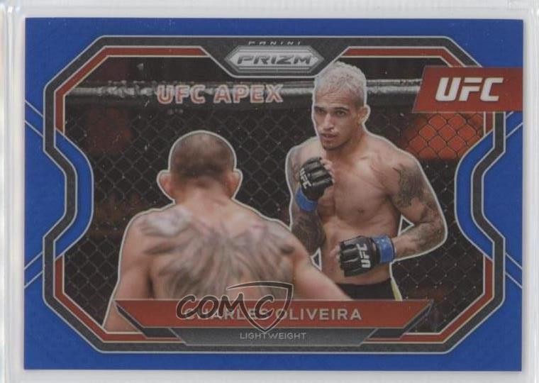 2021 Panini Prizm UFC Blue Prizm 17/199 Charles Oliveira #174 s1i