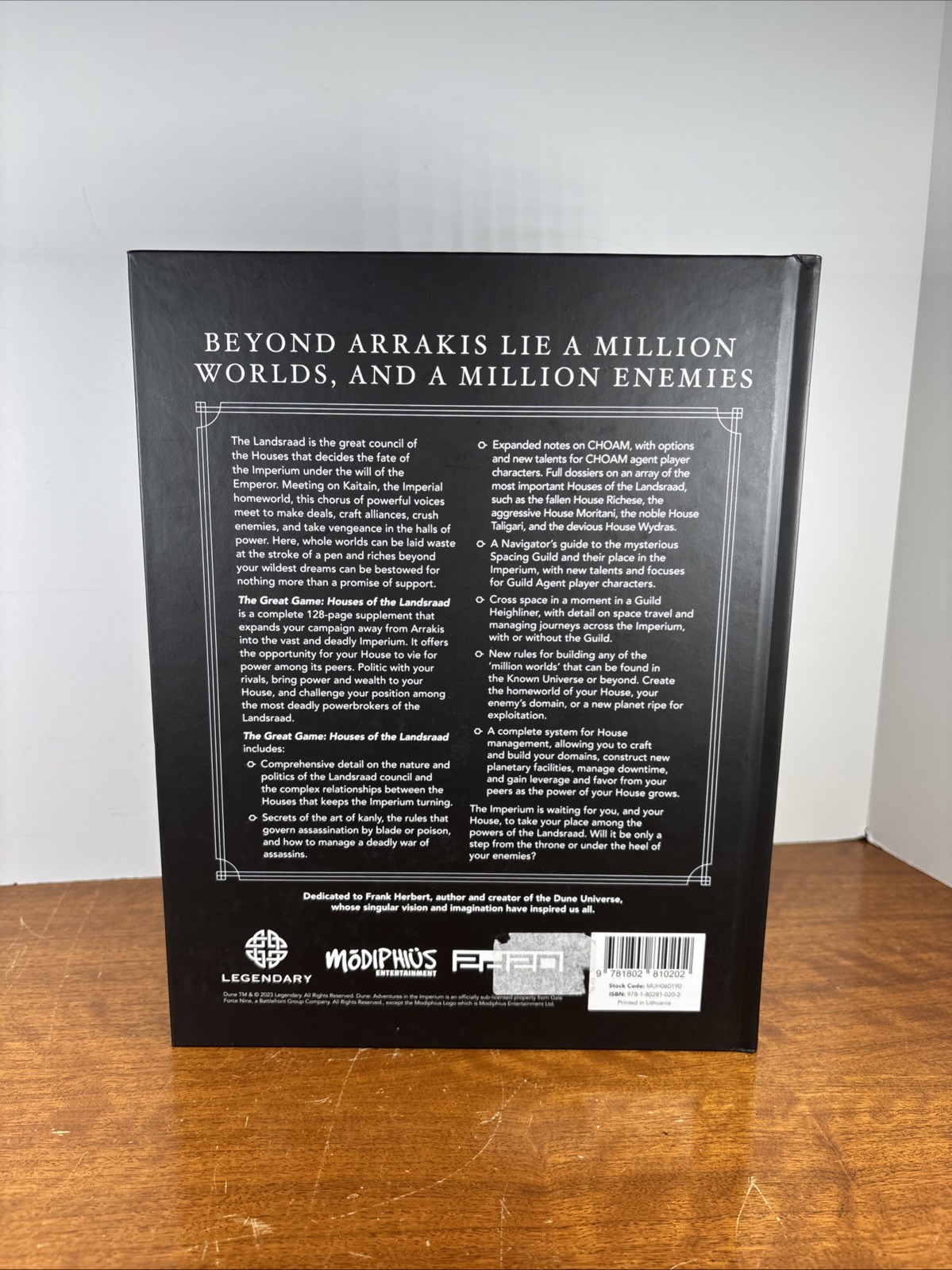 Modiphius Dune RPG Great Game Houses of the Landsraad MUH060190