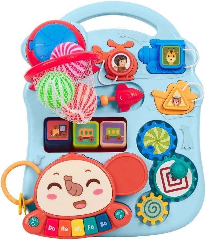 Kikkaboo Primi Passi + Tavolo da Gioco 3 in 1 Play & Grow Blue - Immagine 4 di 4