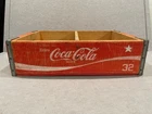 VINTAGE ORIGINAL COCA-COLA WOODEN CRATE BOX 32 WOLTEX