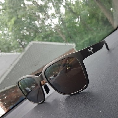 New Maui Jim Paulele Asian Fit Polarized Sunglasses Matte Greyish-Green NO BOX