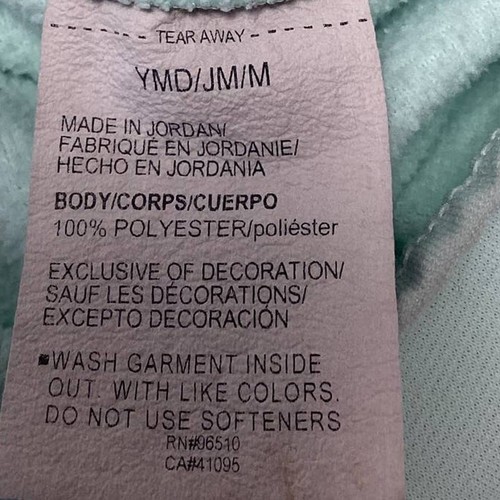 Under Armour Youth Medium Shiny Logo Long Sleeve 100% Polyester Hoodie Pocket - Picture 5 of 5
