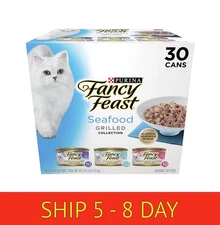 Purina Fancy Feast Grilled Food, Wet Cat Fo... Seafood, 3 oz Cans (30 Pack) (wa)