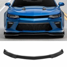 Front Bumper Lip Splitter For Chevy Camaro 2017-2024 3pcs Glossy Black Abs Front Bumper Lip Splitter For Chevy Camaro 2017-2024 3pcs Glossy Black Abs