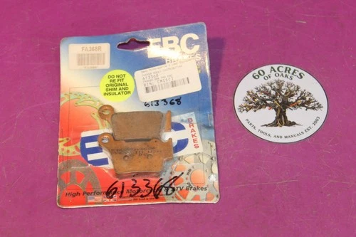EBC Brake Pads. Part FA368R. 613368.  See pic.