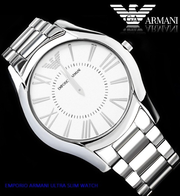 armani slim watch