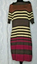 Women's Plus Allison Britteny Size Stripped Sweater Dress Size 1X