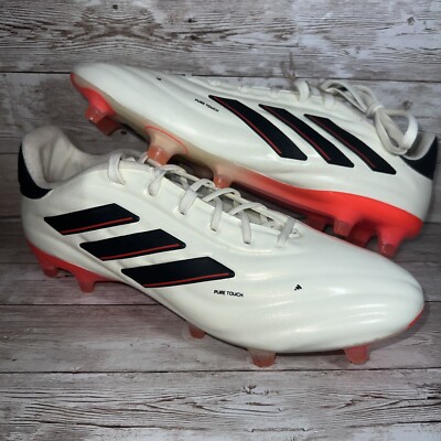 Adidas Copa Pure 2 Elite FG IF5447 White Men\'s Size 8.5 = Women\'s Size 9.5 New adidas Copa Pure 2 Elite FG Ivory/Black/Solar Red Firm  main image 2