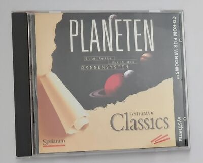 Planets. A Journey Through the Solar System CD-ROM (Windows 3.x/95, Retro, 1998)