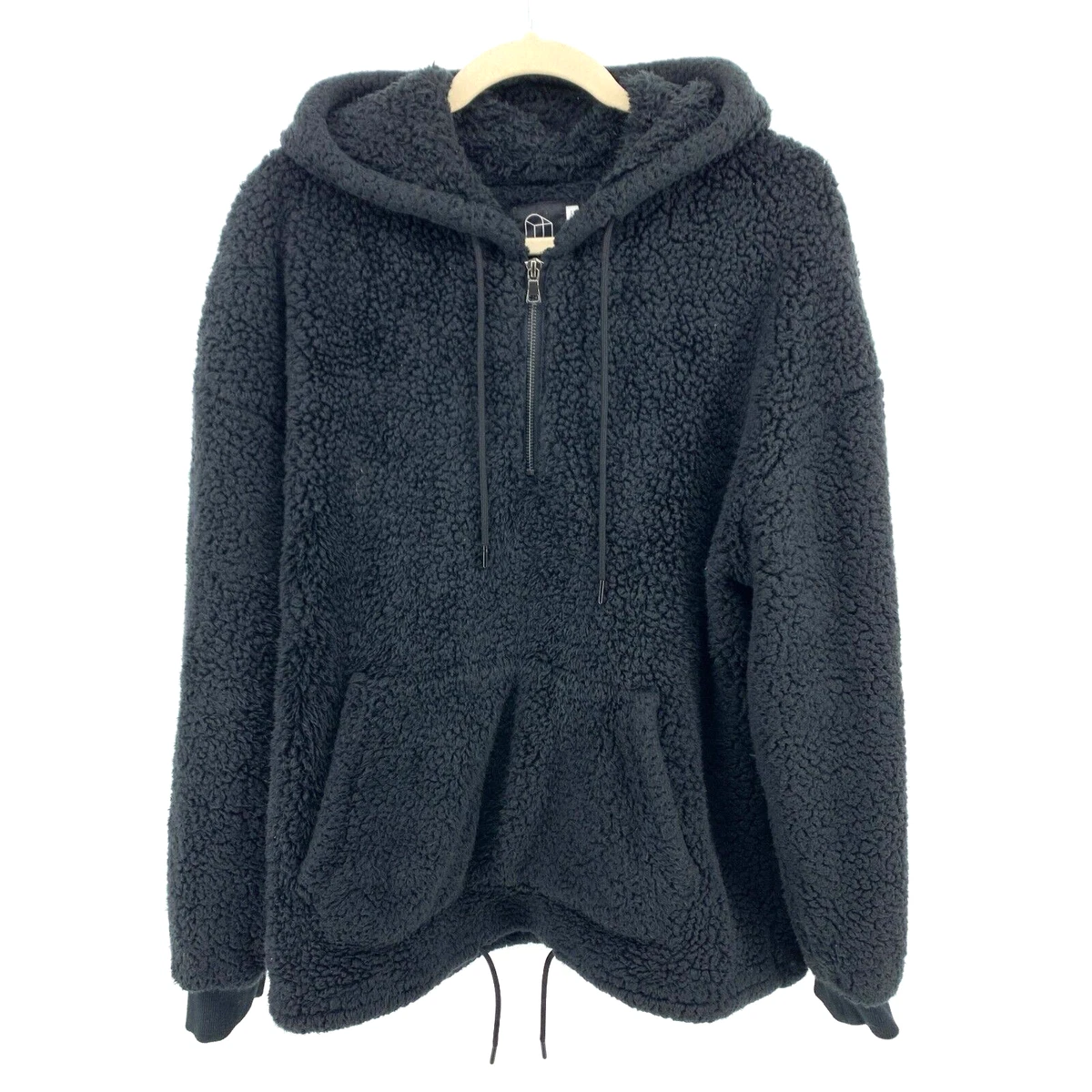 Original Use Adult M Black Oversized Teddy Cozy Sherpa Fleece 1 2