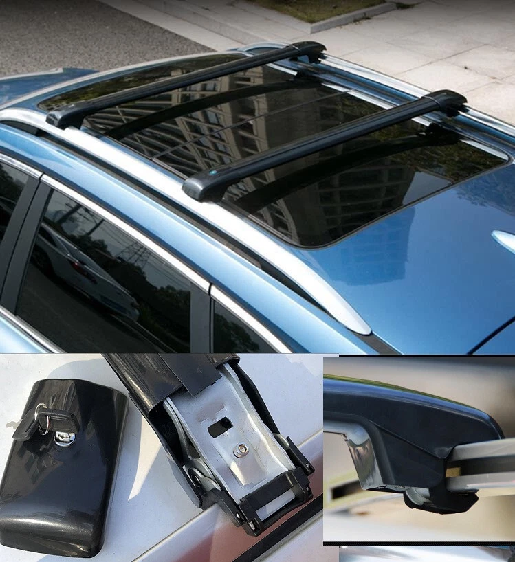 4P 升级版适用于丰田 Highlander 2014 - 2019 年车顶轨道车顶架行李架 — 第 3/4 张图片