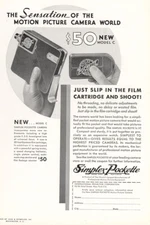 1932 Simplex Pockette: Sensation of the Motion Picture Camera Vintage Print Ad