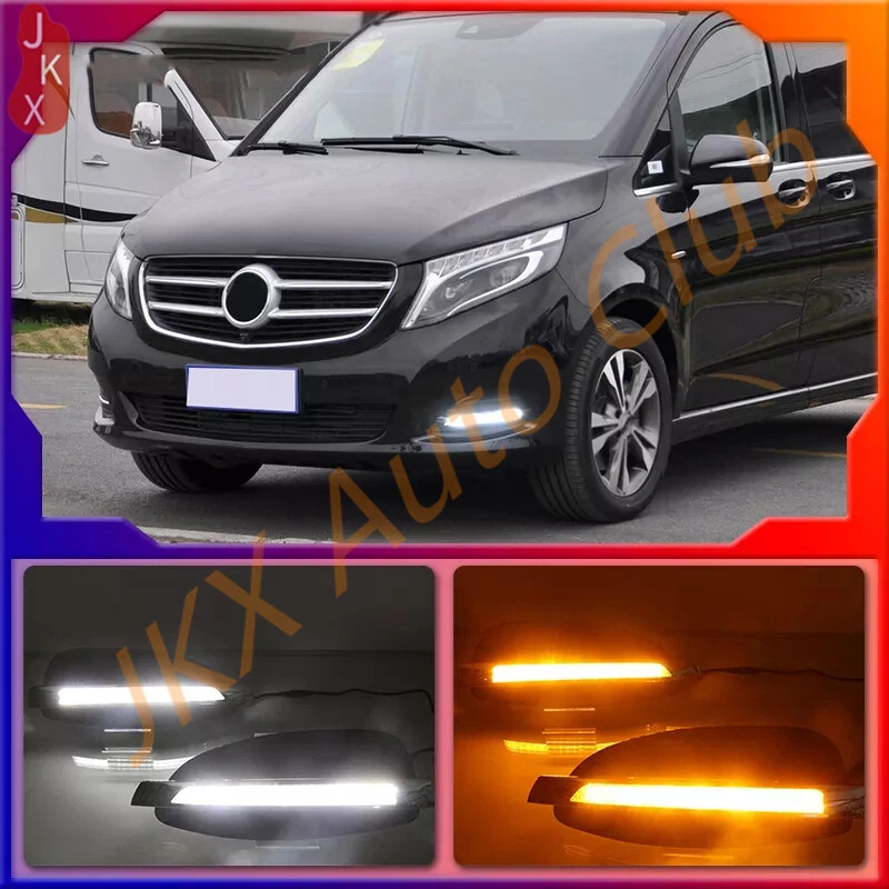 2PCS LED Daytime Running Light DRL Fog Lamp e Fit For Mercedes