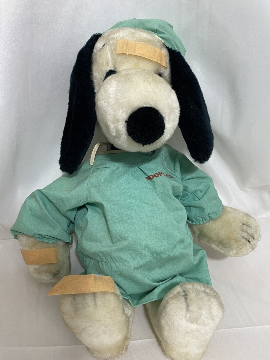 Vintage Peanuts Snoopy MD Plush Doctor Surgeon 1968 No Mask | eBay