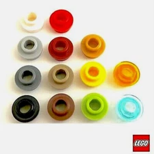Lego 1x1 Plate Round Dots Center Hole Open Top Stud For Accessories NEW X25