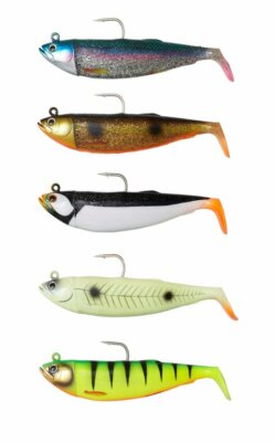 SAVAGE GEAR Cutbait Herring Gummifisch mit Bigfish-Haken Heilbuttköder 270g/460g